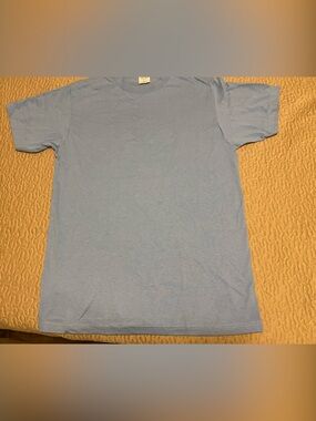 Men's Light Blue Crew Neck Short Sleeve T-Shirt